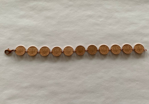 Armband úr íslenskum 1 aur