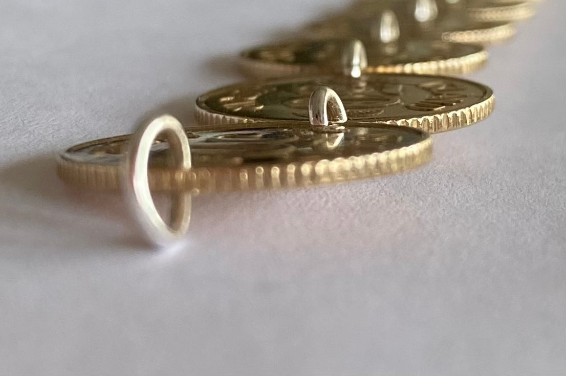 Armband úr íslenskum 50 aurum - Slétt mynt